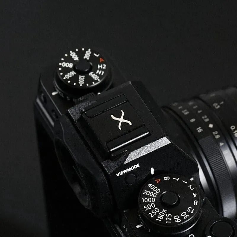 Black X Hot Shoe Cover