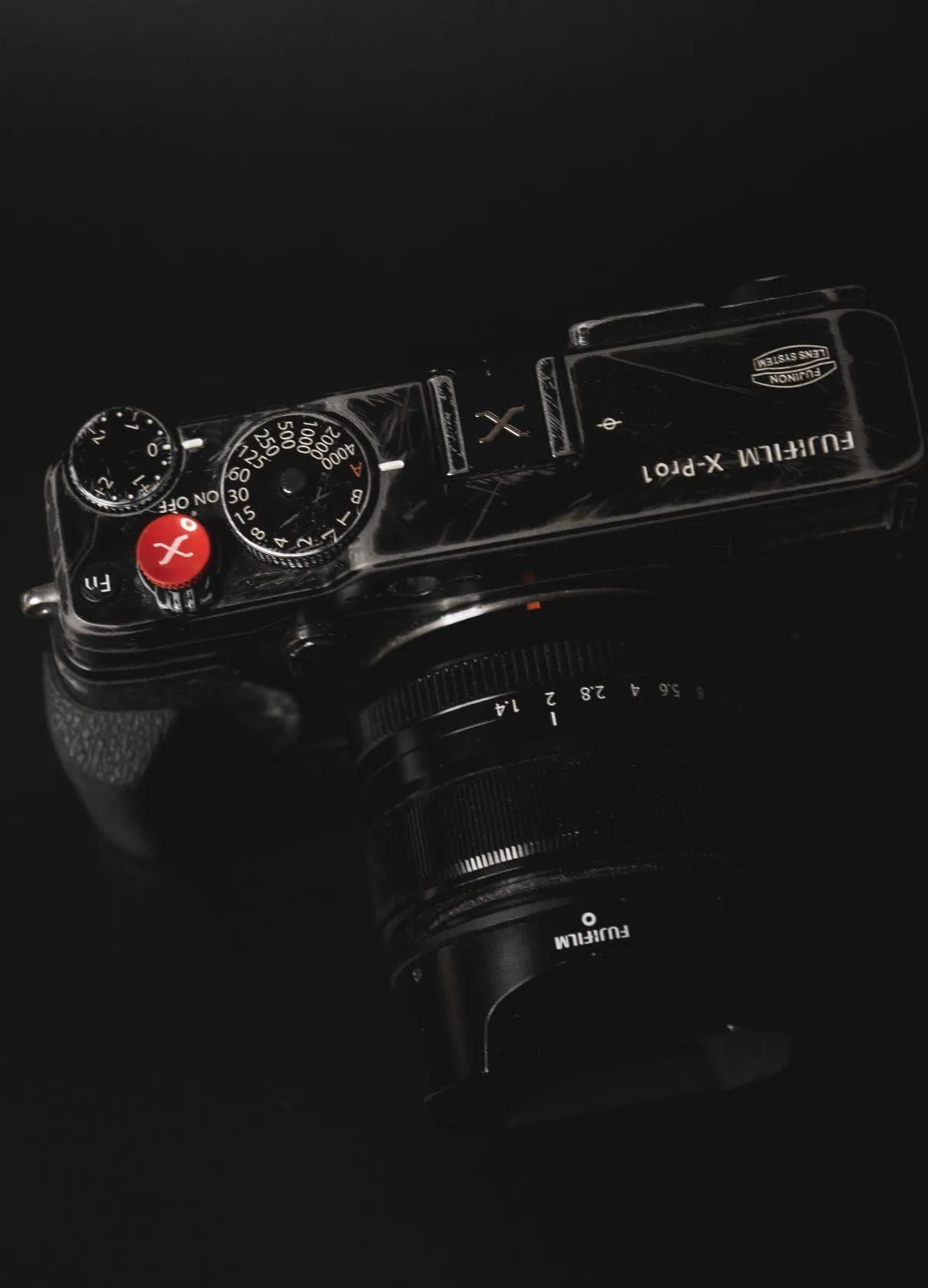 Black X Hot Shoe Cover