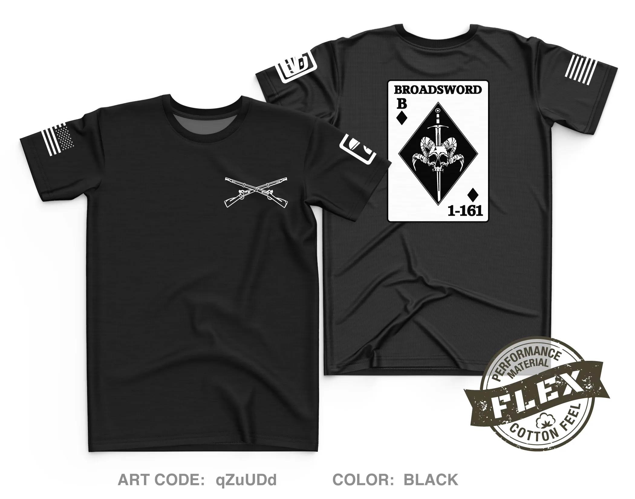 BOLD COMPANY, 1ST BN 161ST INFANTRY REGIMENT Core Men's SS Flex Performance Tee - qZuUDd