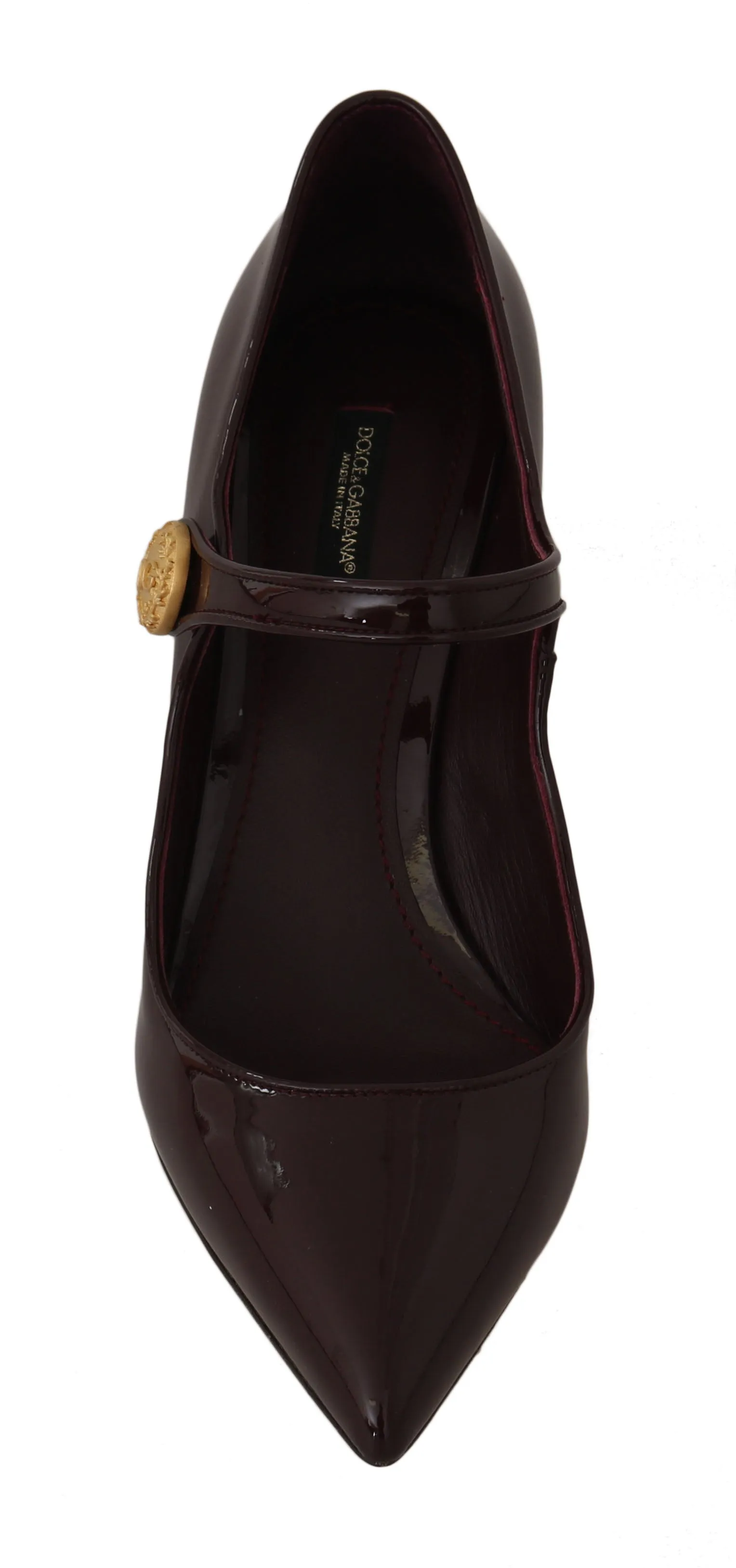 Bordeaux Leather Ankle Strap Pumps