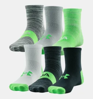 Boy's Essential Quarter Socks - 6 Pack