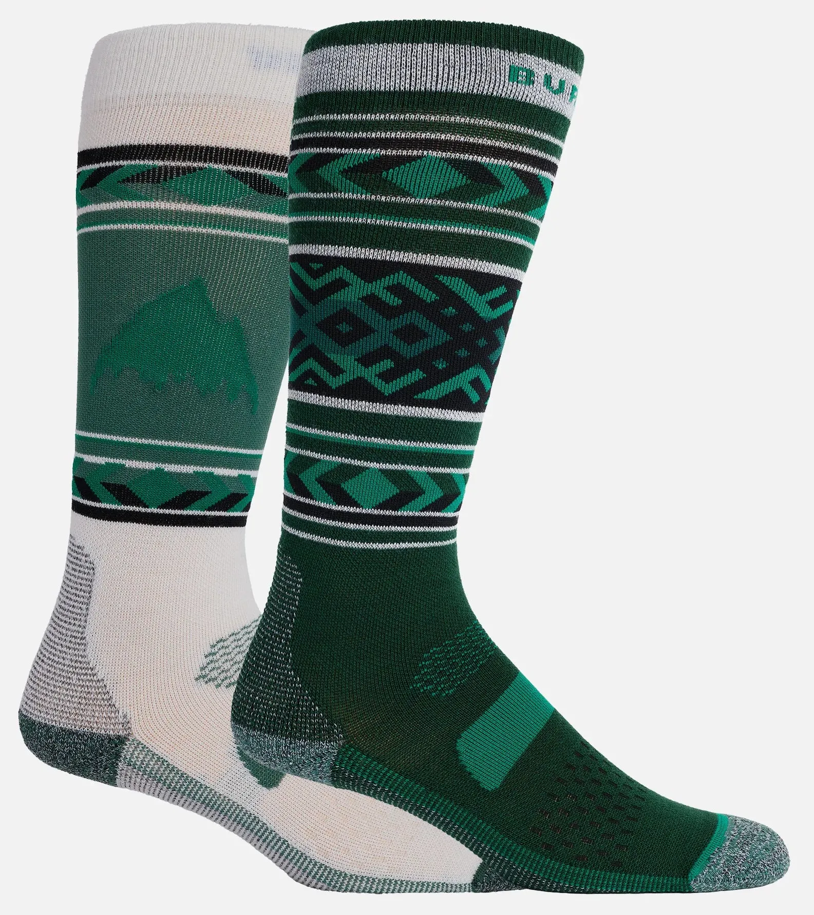 Burton Performance Lightweight Two Pack Socks Womens Botanical Garden