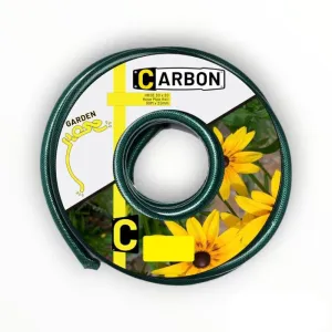 Carbon 30m x 20mm Green Garden Hose Pipe Roll