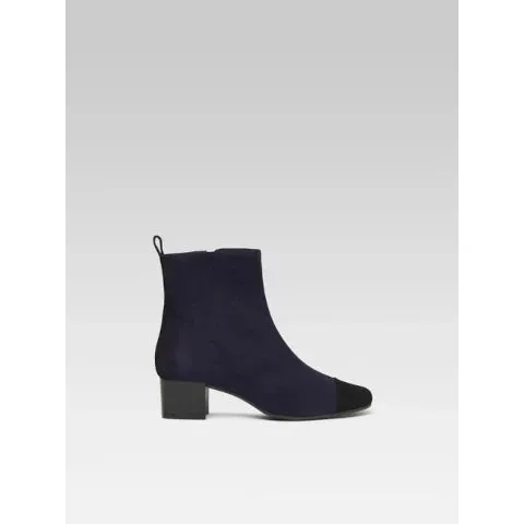 Carel Estime Blue and Black Suede Bootie