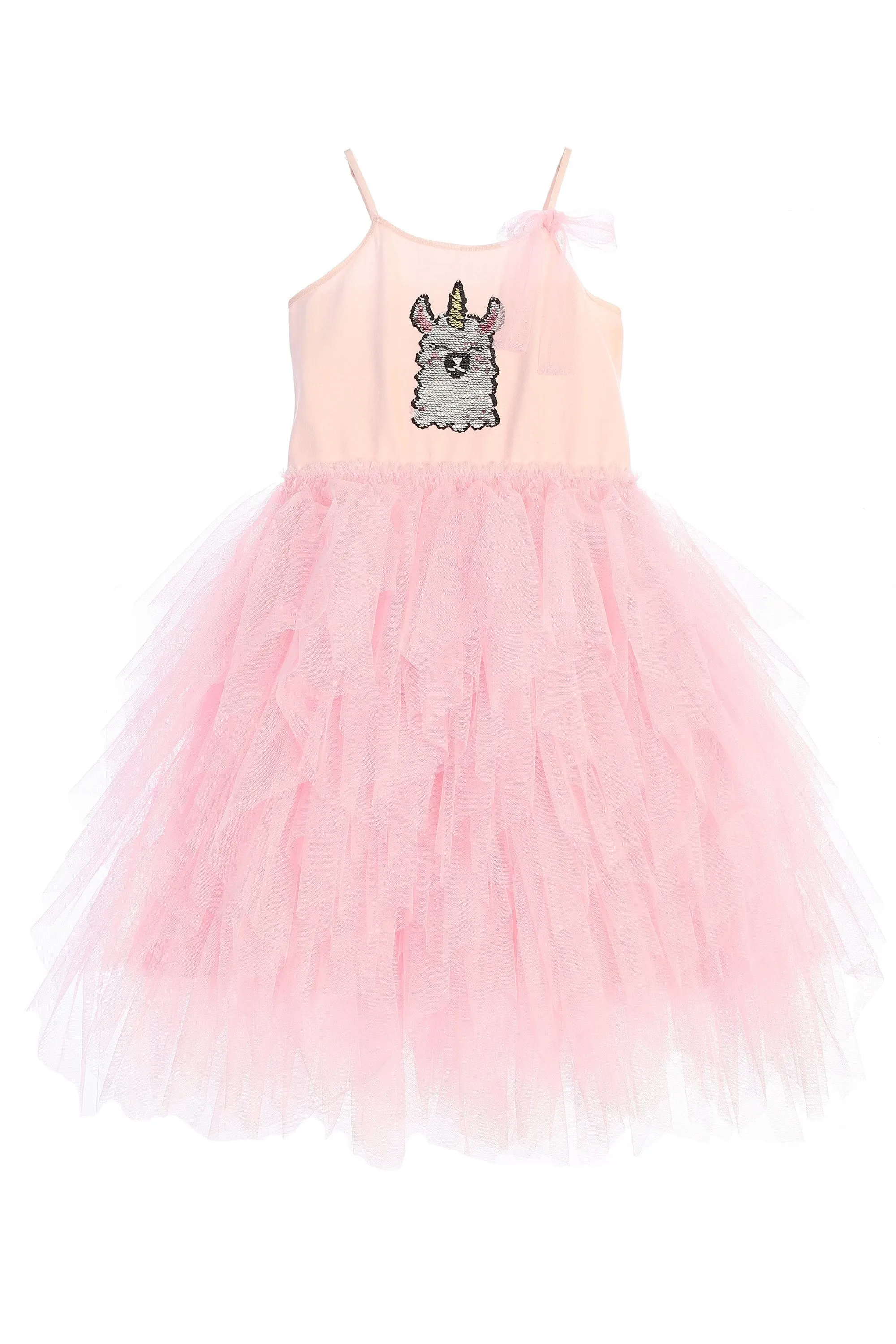 CH-T100 Llama-corn Flip Sequin Tutu Girls Dress