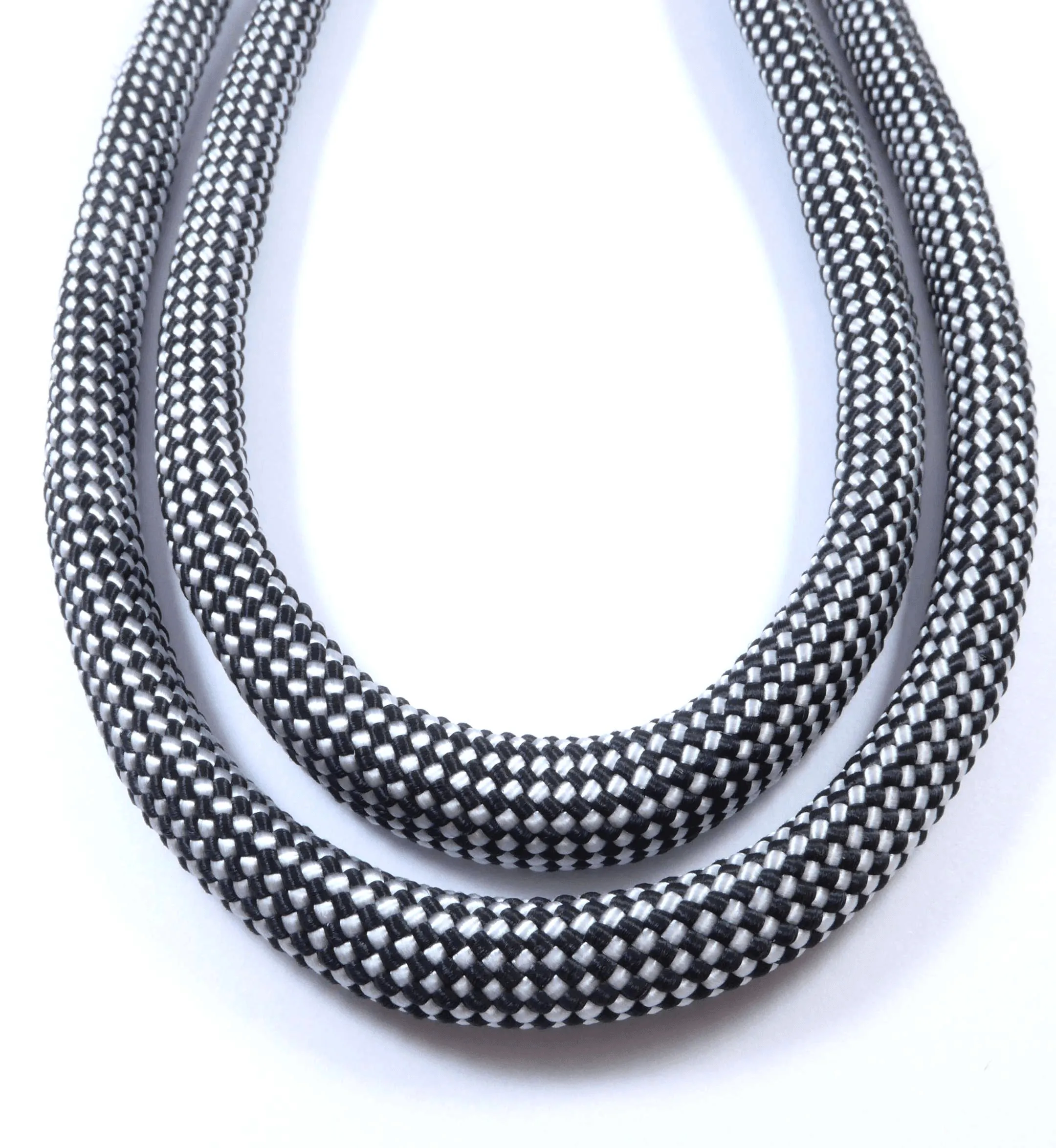 Checkered Silver/Black Dog Leash