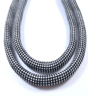 Checkered Silver/Black Dog Leash