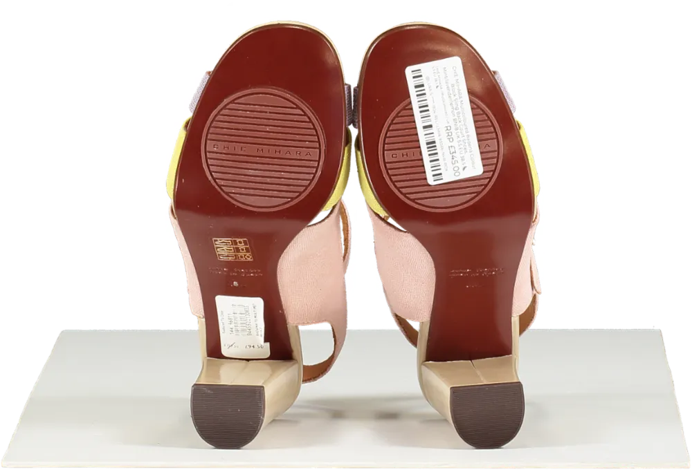 CHIE MIHARA Multicoloured Badena Colour Block Sling Back Court Shoes, Mint/lavender/lemon BNIB UK 5.5 EU 38.5 👠