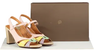 CHIE MIHARA Multicoloured Badena Colour Block Sling Back Court Shoes, Mint/lavender/lemon BNIB UK 5.5 EU 38.5 👠