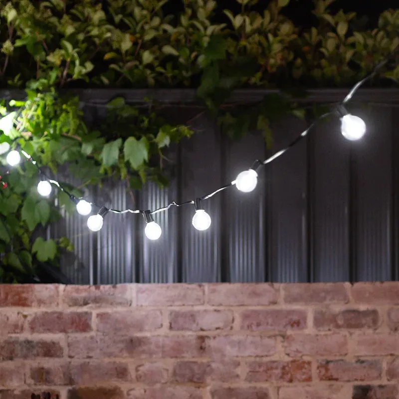 Classic Bright White Solar Bulb Light (Set of 20)