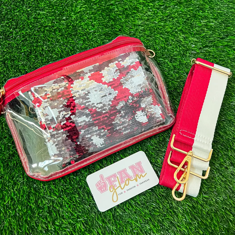 COLLEGE TEAM COLORED SEQUINED FLIP WRISTLETS - 7 COLORS