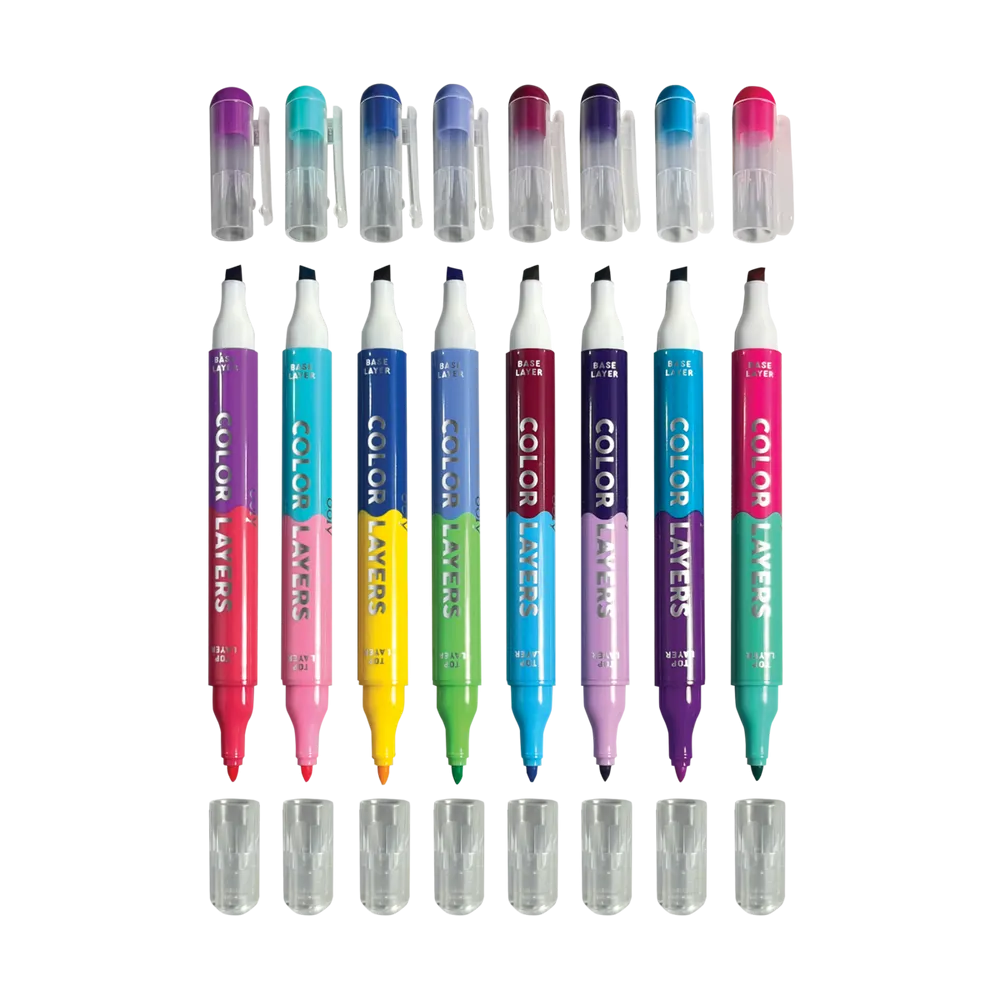Color Layers Double Ended Layering Markers