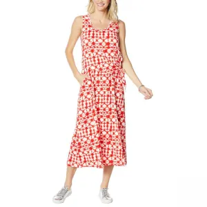Comfort Code by Cuddl Duds Women's Jersey Knit Maxi Asymmetric Dress