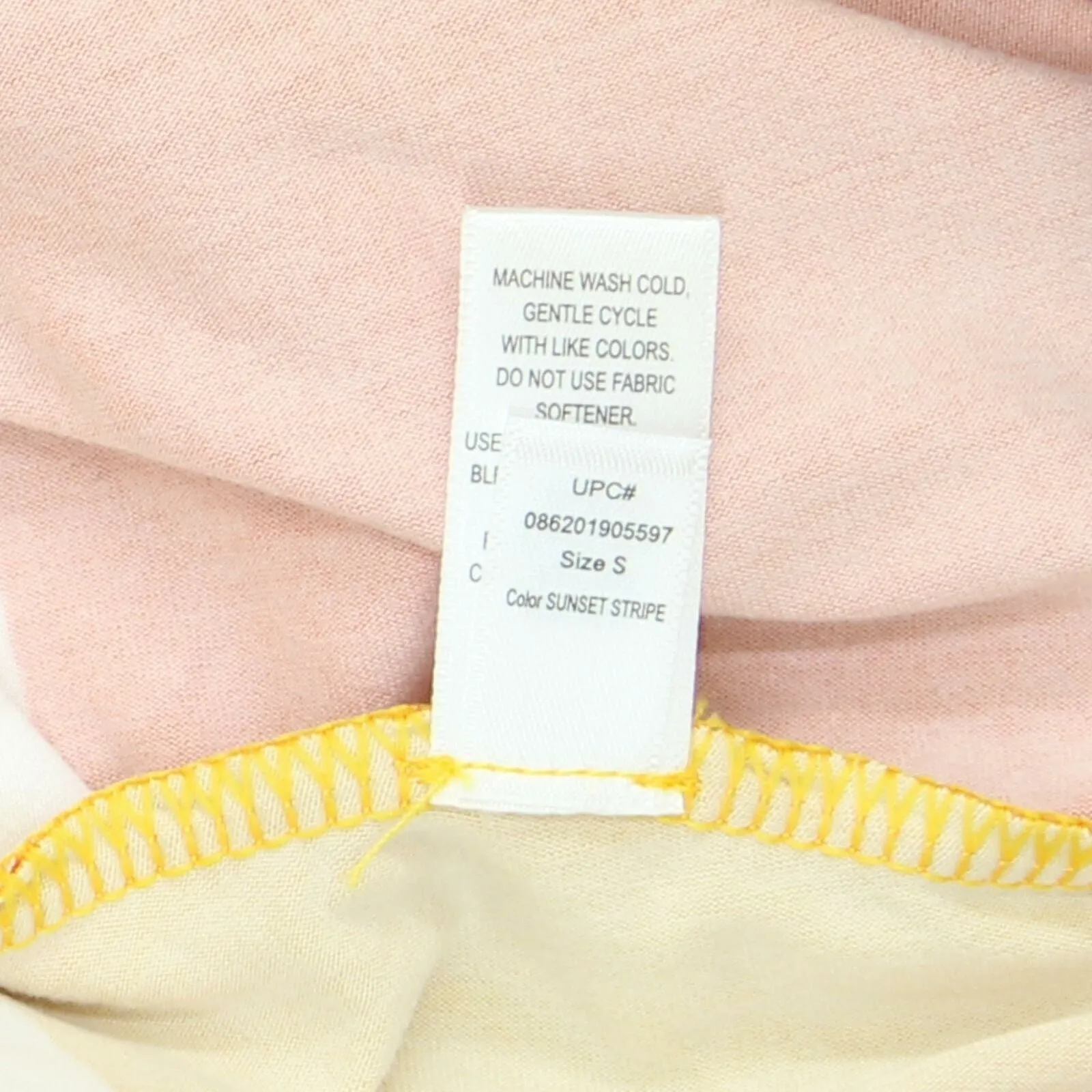Cuddl Duds Flexwear Asymmetric Color Block Tank Top Dress Sunset Stripe Small