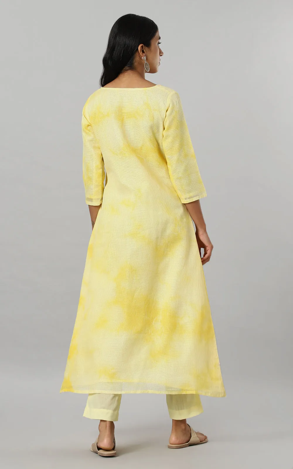 DAFFODIL YELLOW KOTA KURTA