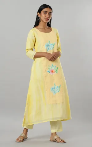 DAFFODIL YELLOW KOTA KURTA