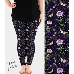 Dark Garden Leggings with Pockets