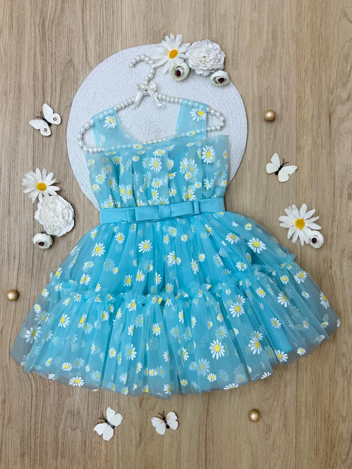 Daydream Daisy Embroidered Floral Tutu Dress