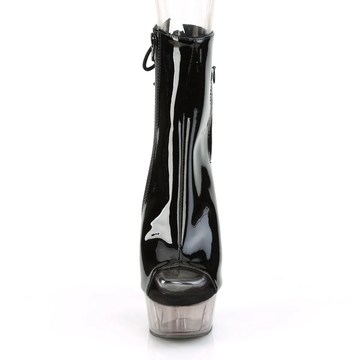 DELIGHT-1018T  Black Patent/Smoke Tinted