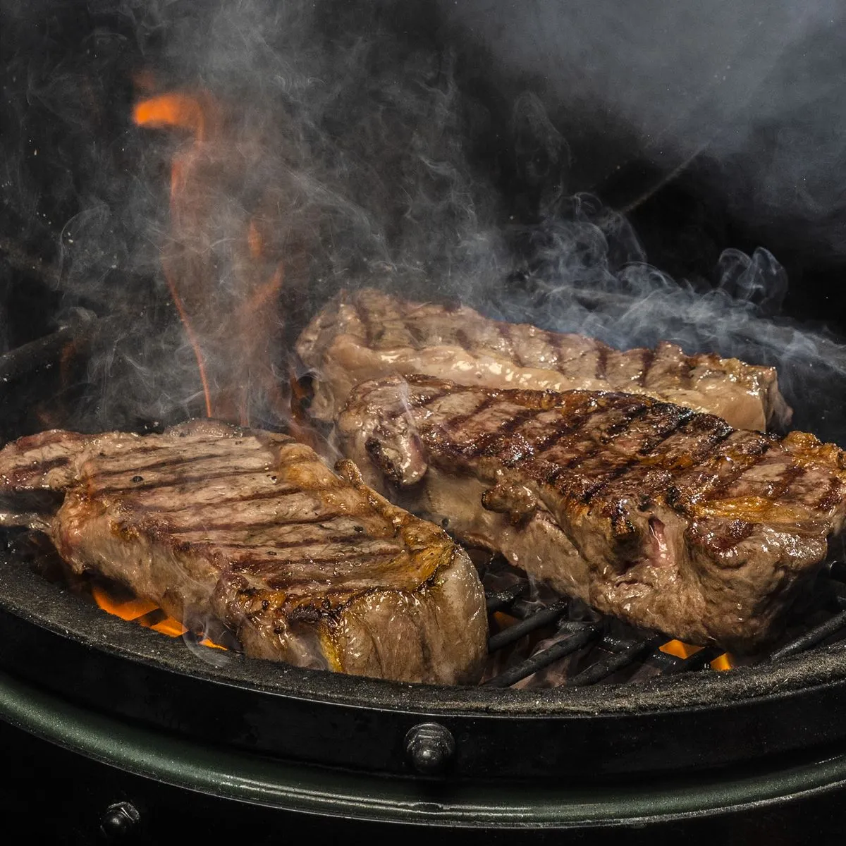 Dellonda Deluxe 22"(56cm) Ceramic Kamado Style BBQ Grill/Oven/Smoker, Supplied with Wheeled Stand