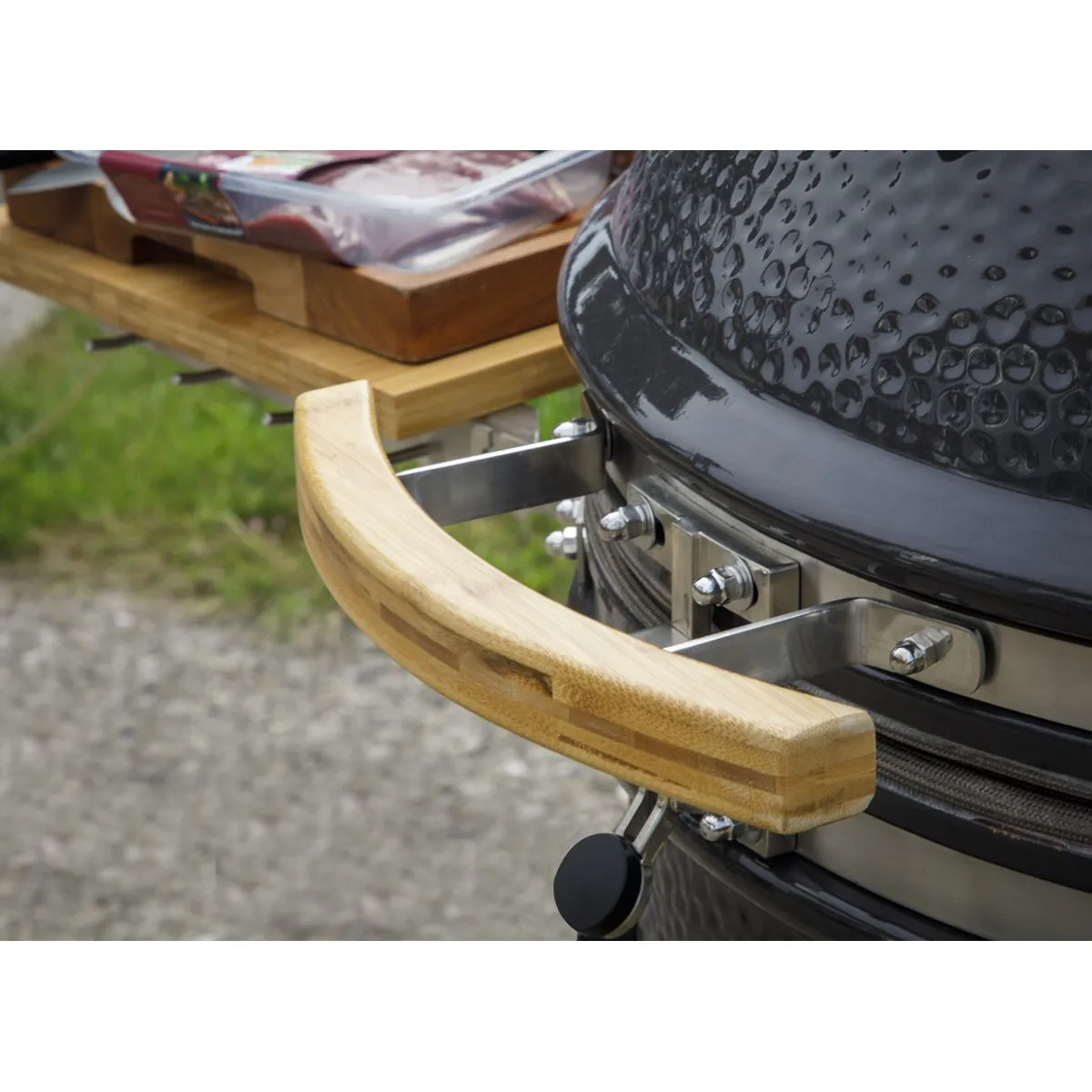 Dellonda Deluxe 22"(56cm) Ceramic Kamado Style BBQ Grill/Oven/Smoker, Supplied with Wheeled Stand