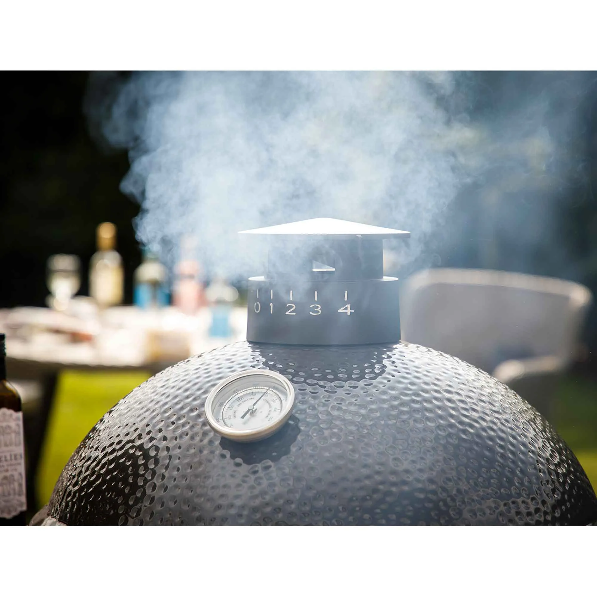 Deluxe Kamado Style Ceramic BBQ Grill, Oven, Smoker with Wheeled Stand, 22"(56cm)  - DG159