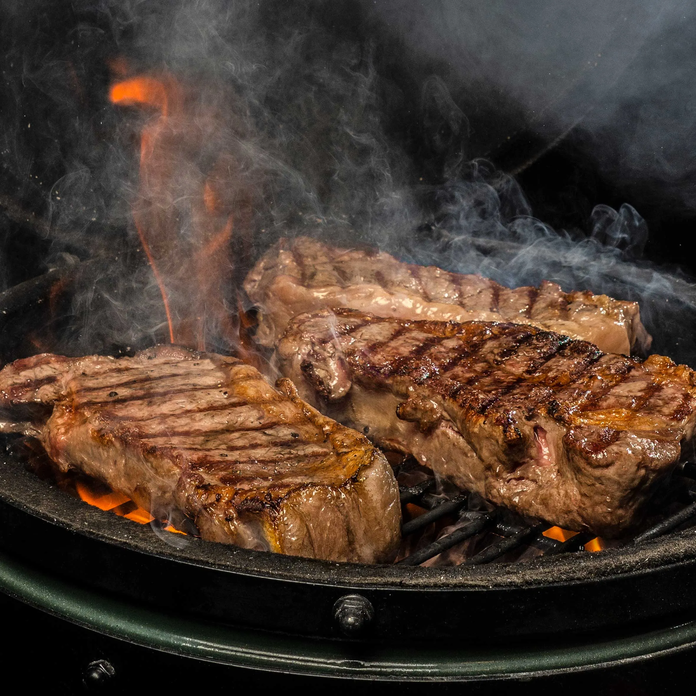 Deluxe Kamado Style Ceramic BBQ Grill, Oven, Smoker with Wheeled Stand, 22"(56cm)  - DG159