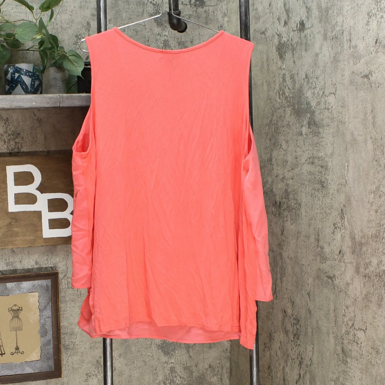 DG2 by Diane Gilman Women's Plus Size Mixed Media Easy Tank Blouse