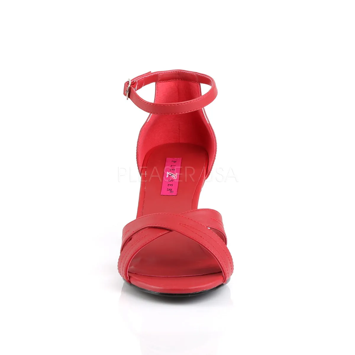 DIVINE-435  Red Faux Leather
