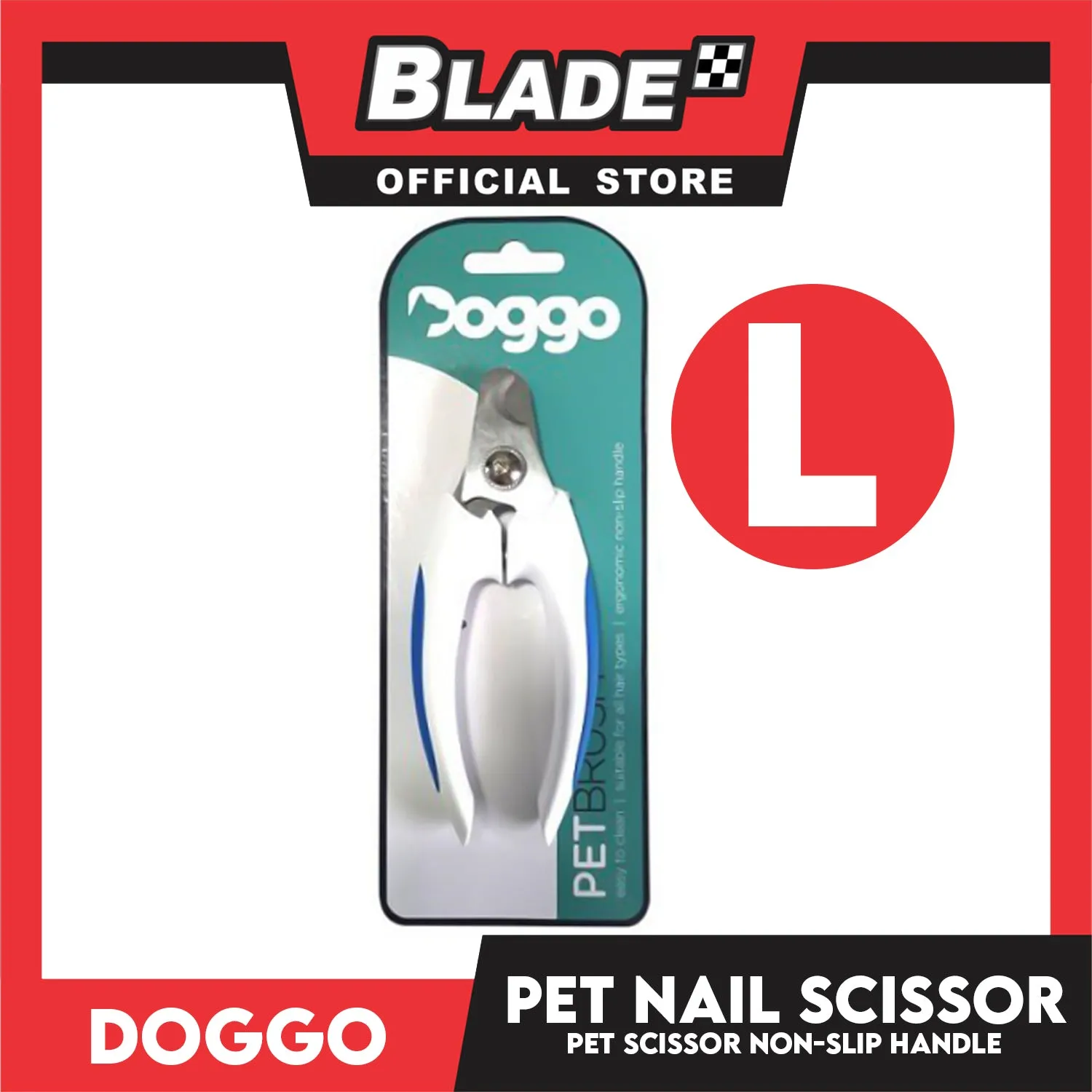 Doggo Dog Nail Scissor Non-Slip Handle (Large)