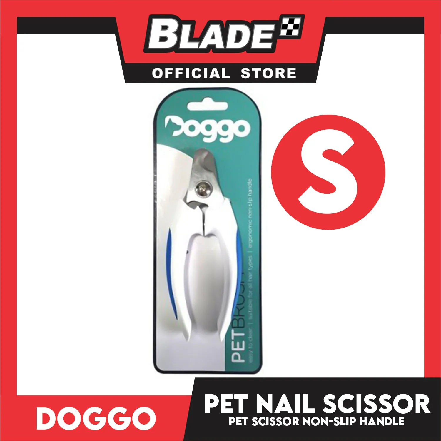 Doggo Dog Nail Scissor Non-Slip Handle (Small)