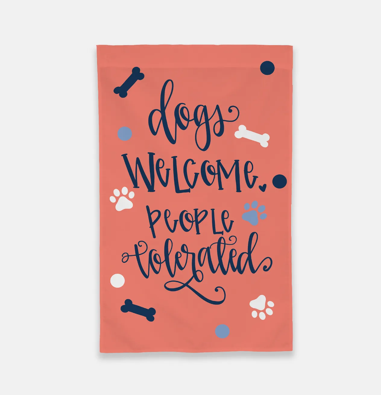 Dogs Welcome Garden Flag