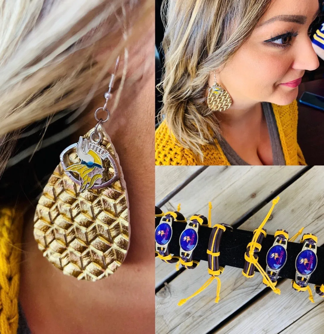 Earrings { Leather } Football. Buffalo plaid. Glitter. Basketball. Baseball. Volleyball. Paisley. Floral. Leopard. Rainbow. Giraffe. $5 jewelry!
