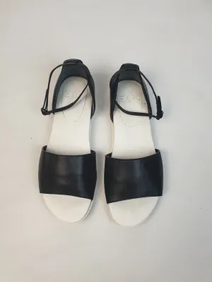 Elk black ankle strap sandals size 39