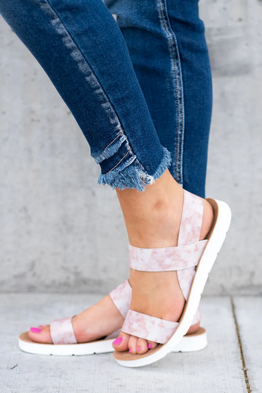 Ella Blush Pull On Pink | Sandals