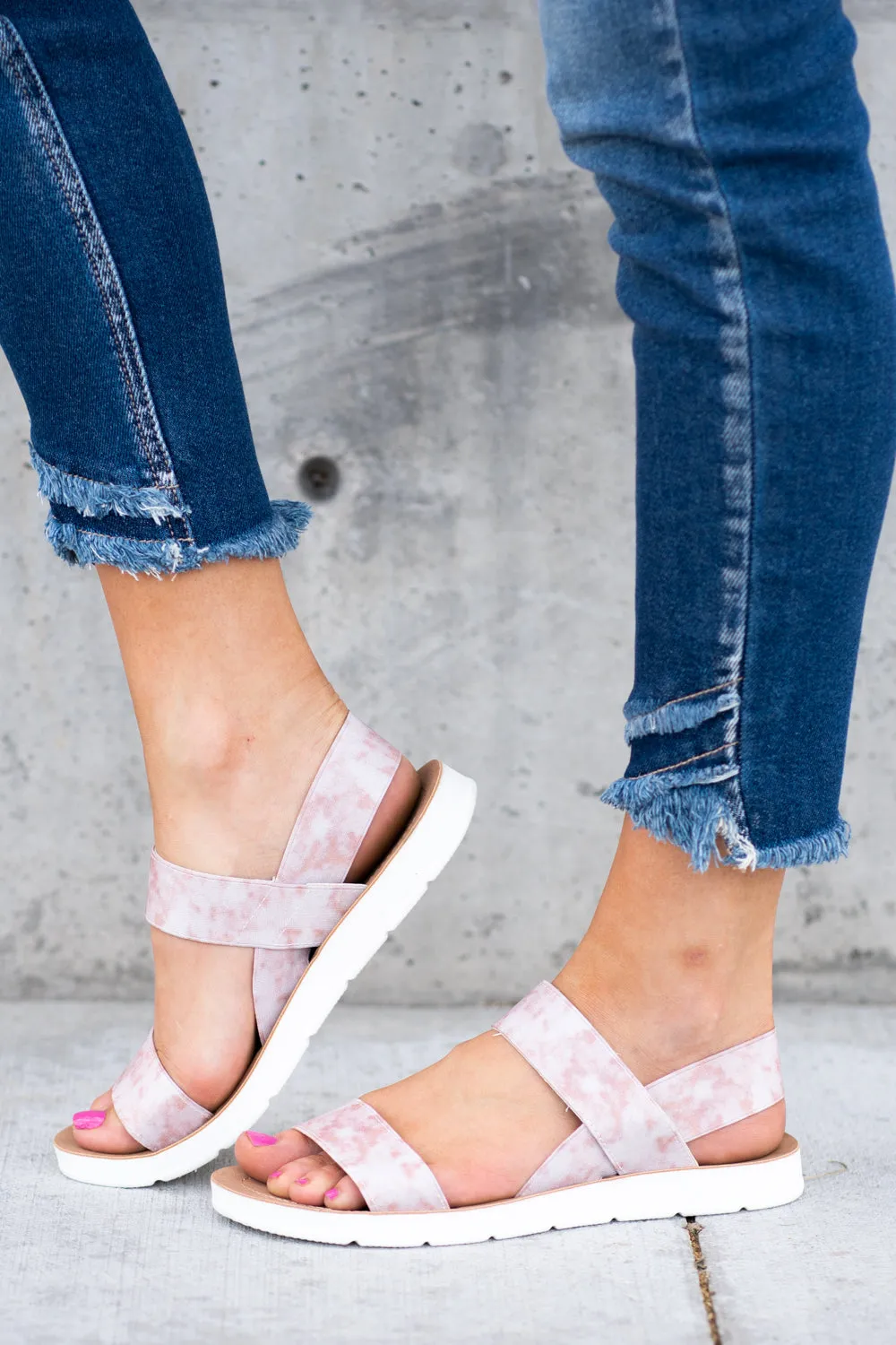 Ella Blush Pull On Pink | Sandals
