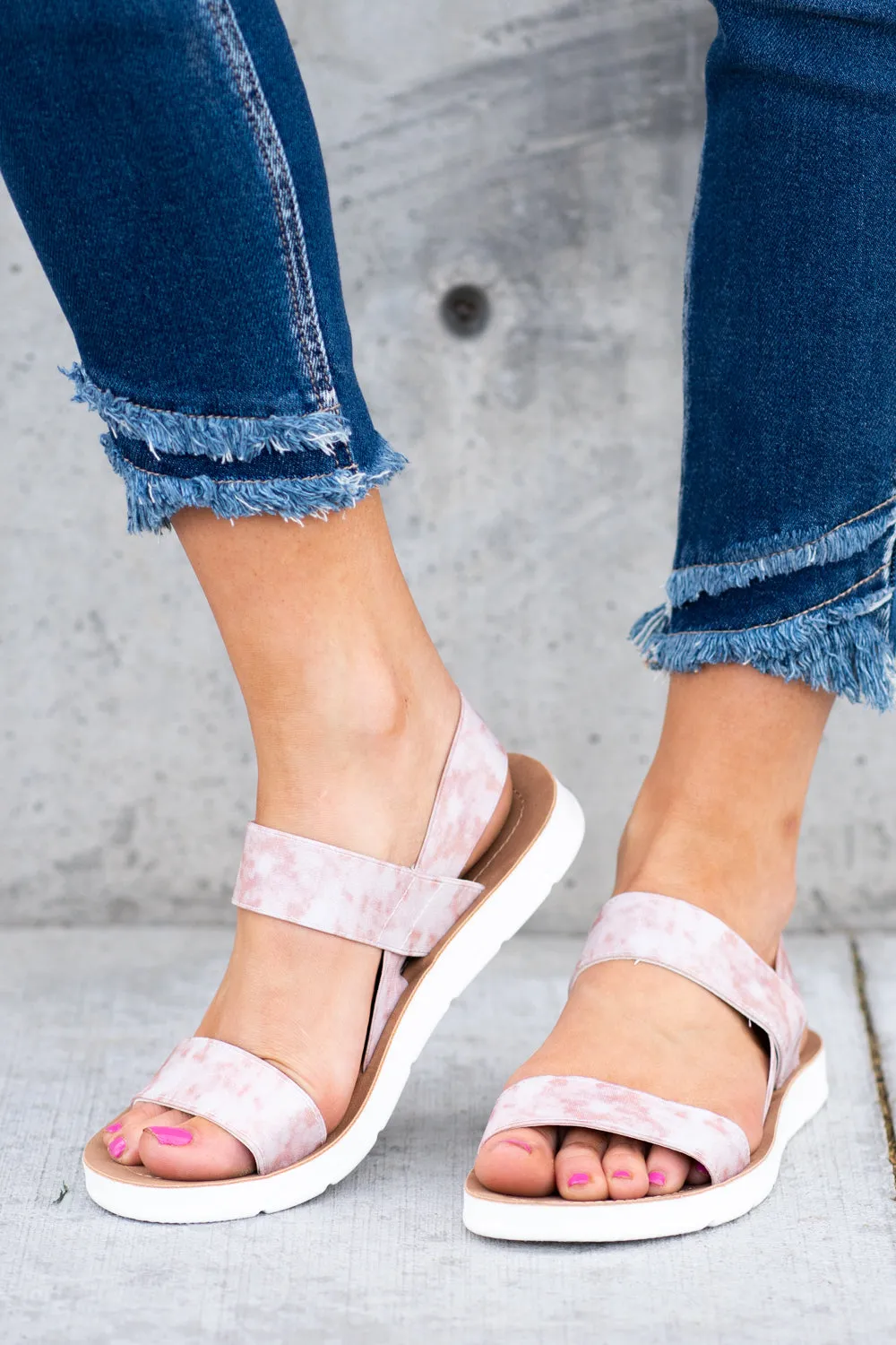 Ella Blush Pull On Pink | Sandals