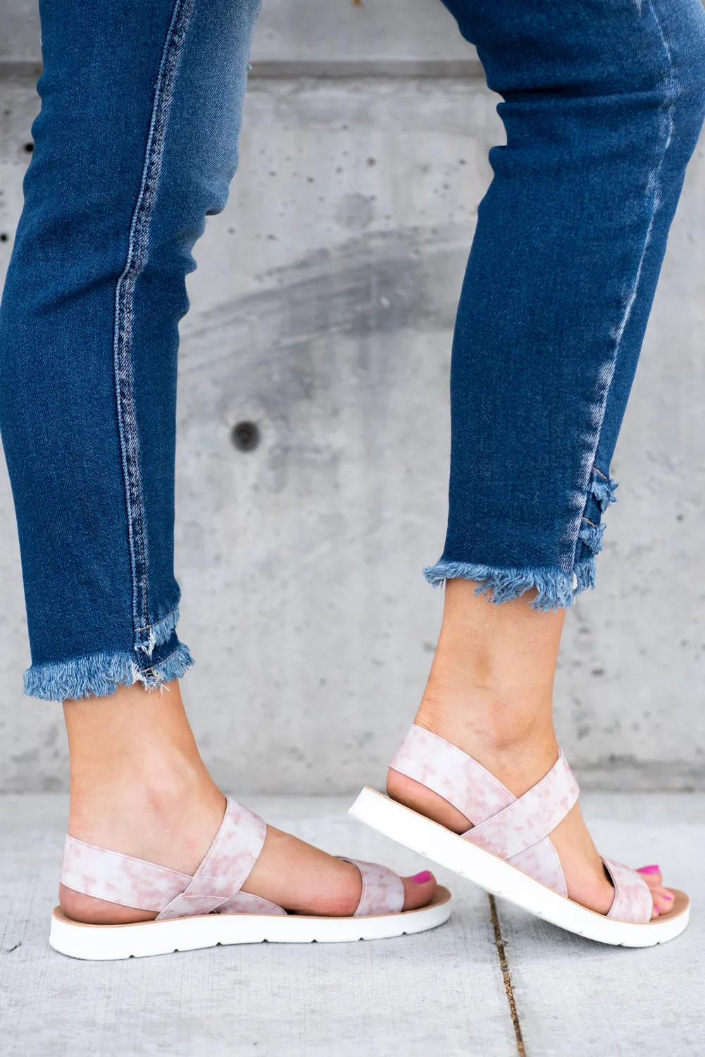 Ella Blush Pull On Pink | Sandals