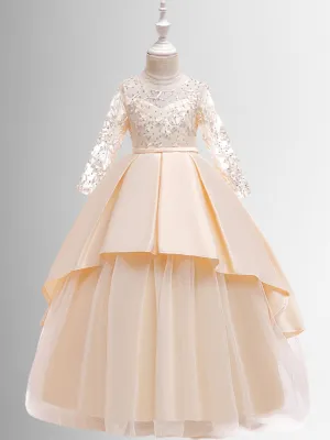 Fit For a Princess Layered Lace Special Occasion Dress