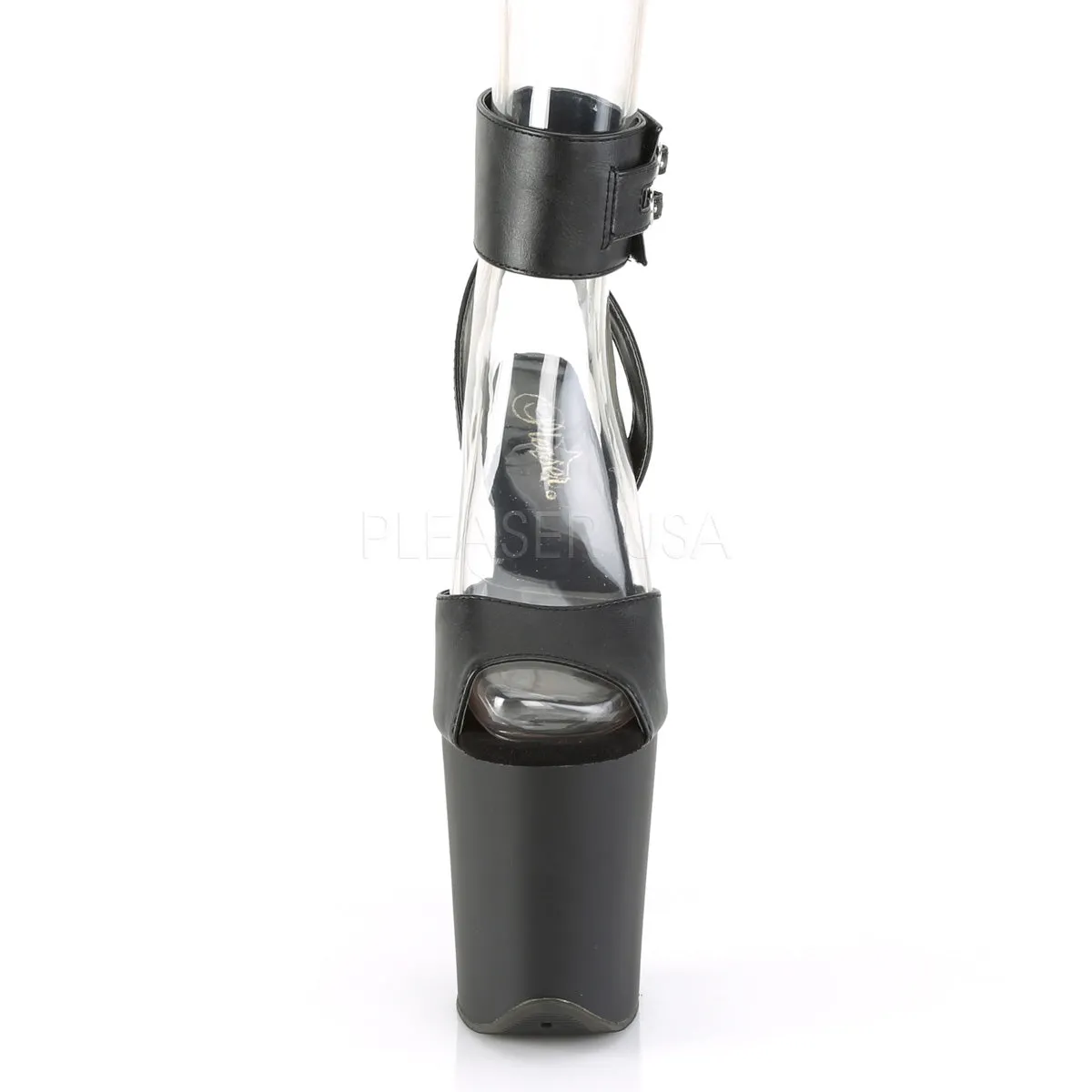 FLAMINGO-891  Black Faux Leather/Black Matte