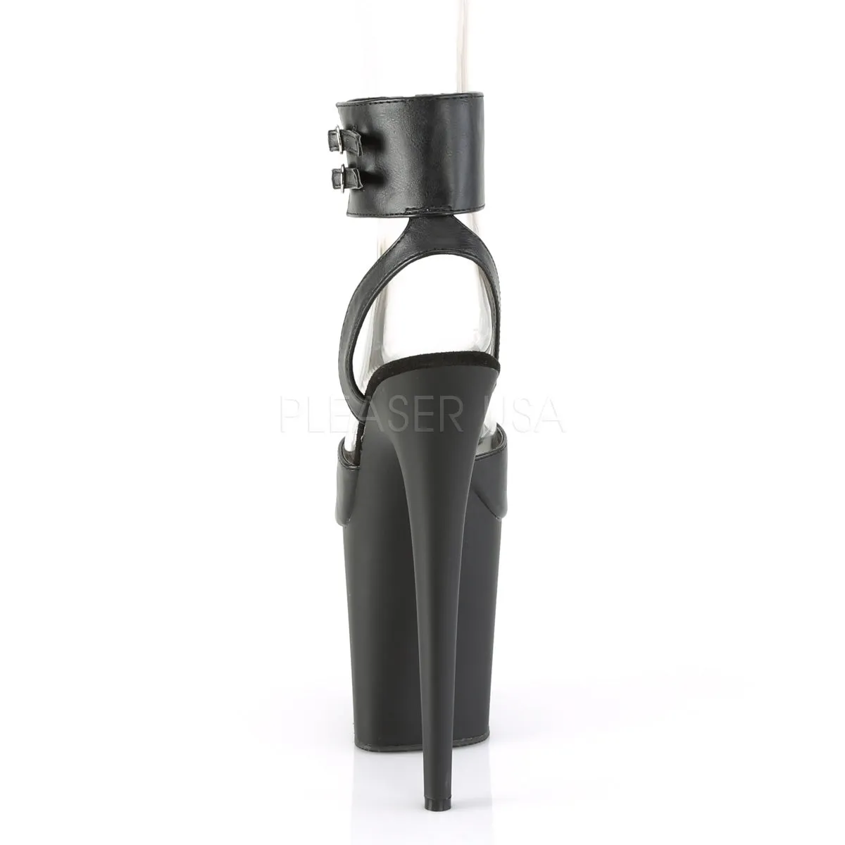 FLAMINGO-891  Black Faux Leather/Black Matte
