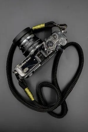 Flat Black Acrylic Camera Strap SE