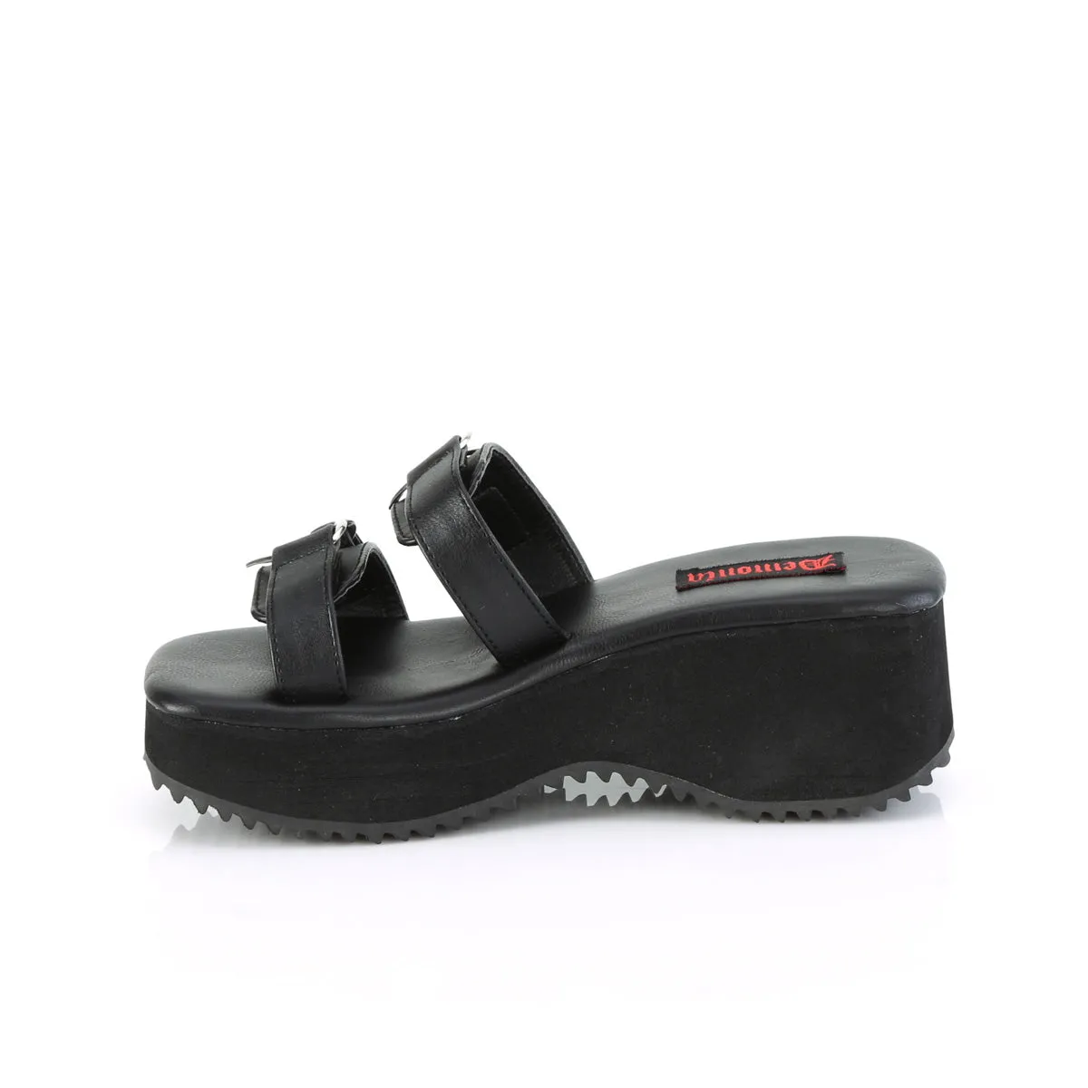 FLIP-12  Black Vegan Leather
