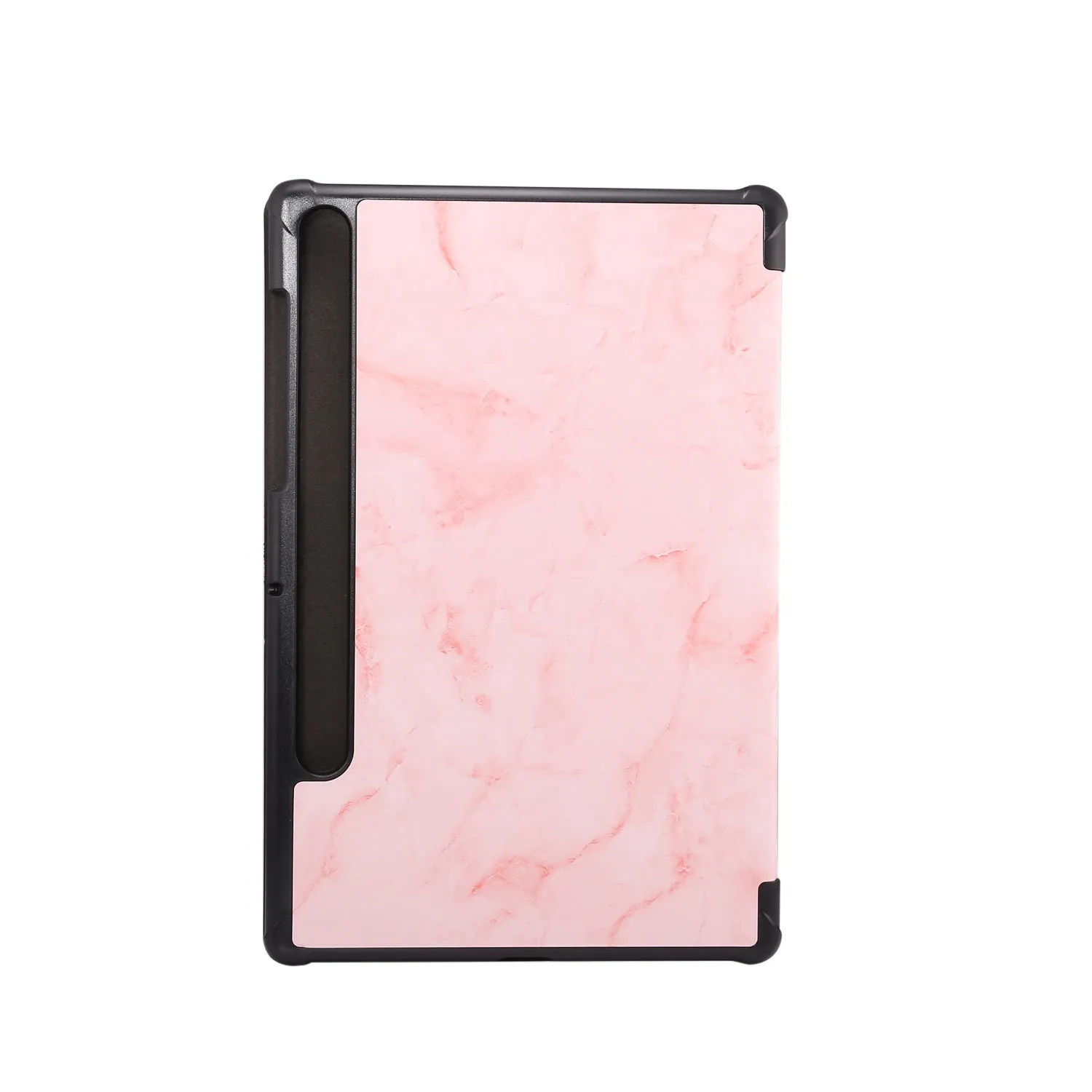 For Samsung Tab S6 T860 Tablet Cover Marbling Pattern PU Leather Anti-fall Anti-scrach Anti-slip Protect Shell Tri-fold Case  purple