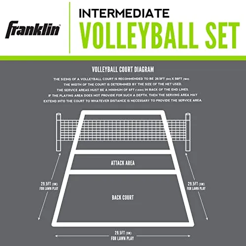 Franklin Sports Intermediate Volleyball Set