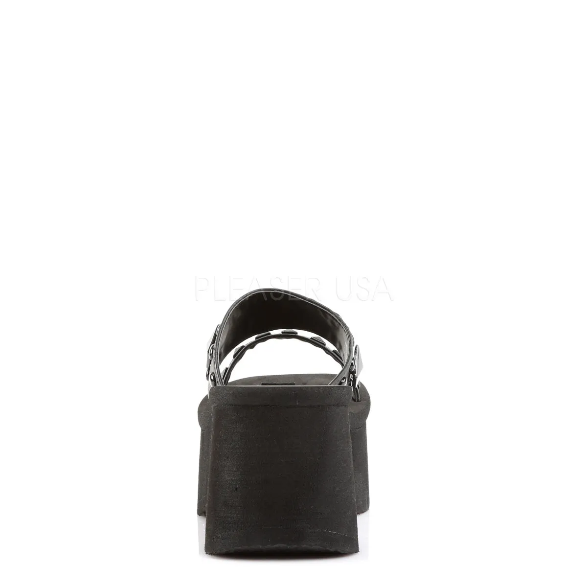 FUNN-18  Black Vegan Leather