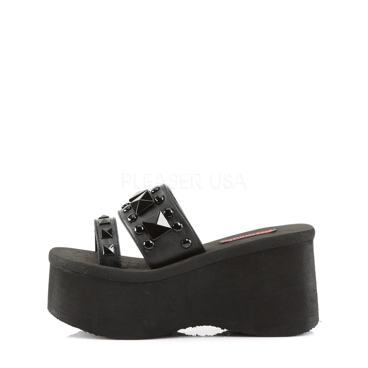 FUNN-18  Black Vegan Leather