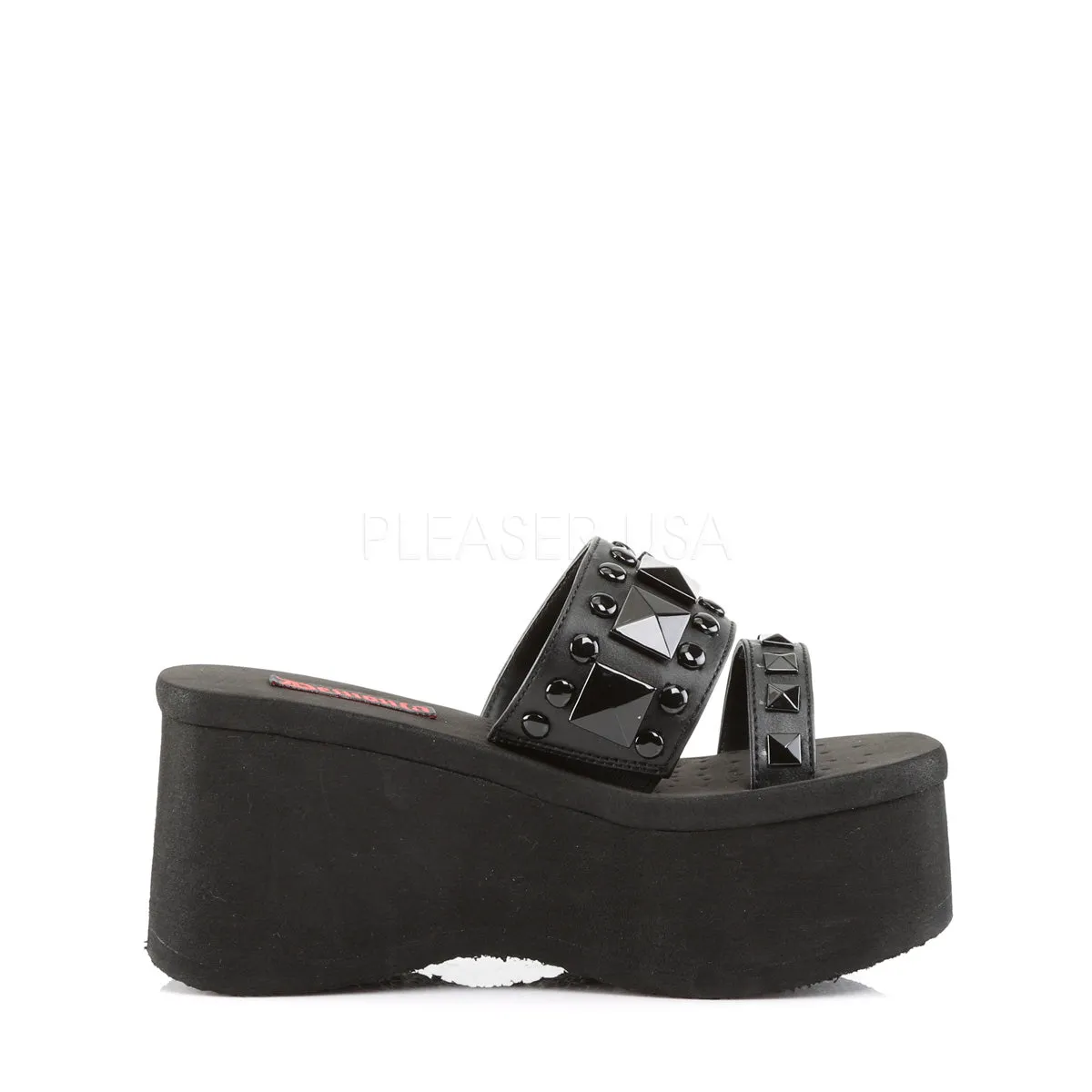 FUNN-18  Black Vegan Leather