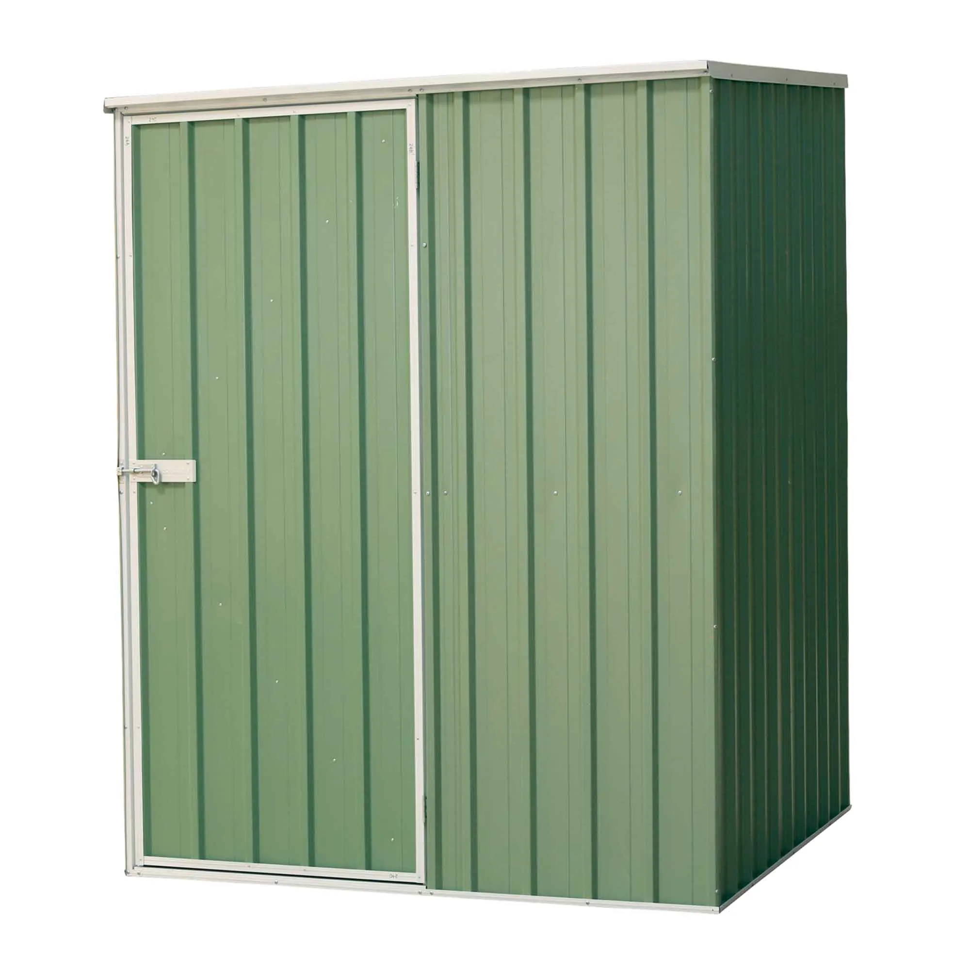 Galvanised Steel Metal Garden/Outdoor/Storage Shed, 5FT x 5FT, Pent Style Roof – Green - DG114