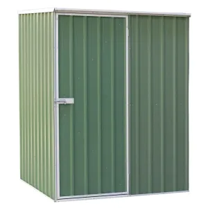Galvanised Steel Metal Garden/Outdoor/Storage Shed, 5FT x 5FT, Pent Style Roof – Green - DG114